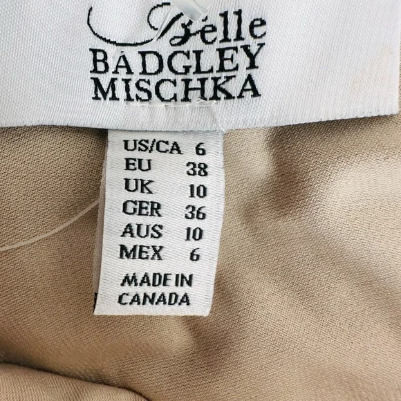 New Belle Badgley Mischka Dress navy Blue Lace Overlay Maxi Evening - Picture 8 of 10